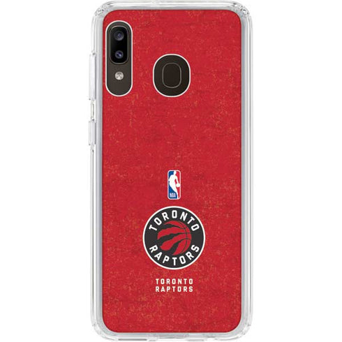 NBA Toronto Raptors Distressed Galaxy A20 Clear Case